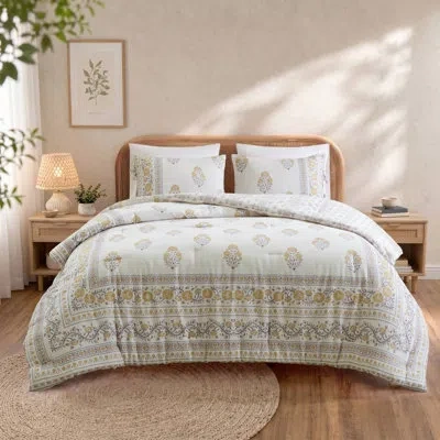 Ink+ivy Thalia Comforter 3pcs Set In Brown
