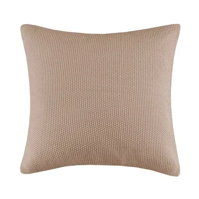 Ink+ivy Tino Knit Square Euro Pillow Sham In Brown