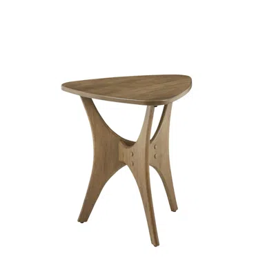 Ink+ivy Triangle Wood Side Table In Brown
