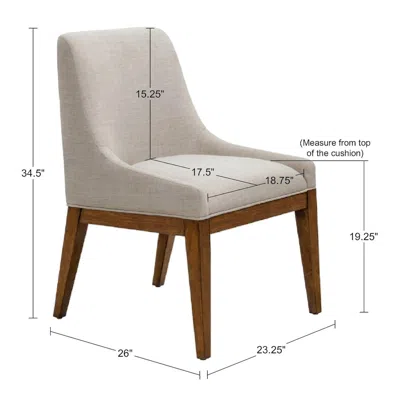 Ink+ivy Upholstered Dining Chair (set Of 2) In Gray