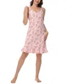 INK+IVY WOMEN'S PRINTED RUFFLE NIGHTGOWN
