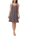 INK+IVY WOMEN'S PRINTED RUFFLE NIGHTGOWN