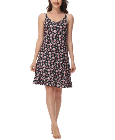 Ink+ivy Women's Printed Ruffle Nightgown In Brown