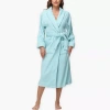 Ink+ivy Womens Long Sleeve Knee Length Robe In Green