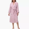 Ink+ivy Womens Long Sleeve Knee Length Robe In Pink