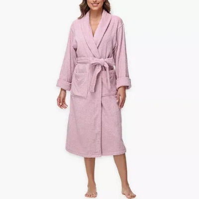 Ink+ivy Womens Long Sleeve Knee Length Robe In Pink