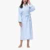Ink+ivy Womens Long Sleeve Long Length Robe In Blue
