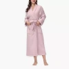 Ink+ivy Womens Long Sleeve Long Length Robe In Pink