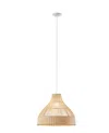 Ink+ivy Wren Bell Shaped Pendant Light In Natural