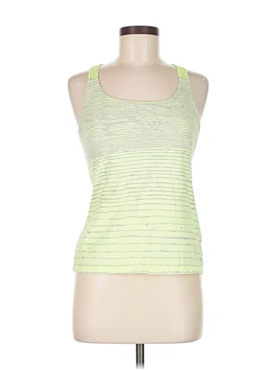 Pre-owned Ink Tank Top Yellow Halter Neckline Tops