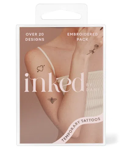 Inked By Dani Embroidered Temporary Tattoos In White