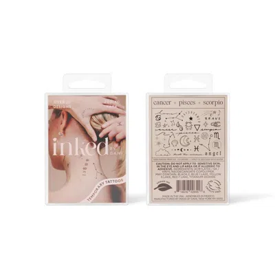 Inked By Dani Zodiac Collection: Water Signs Temporary Tattoo Pack