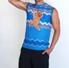 Inknburn Fast Cookie Sweater Vest Sleeve Tech Shirt In Turquoise In Multi