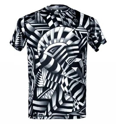 Inknburn Men's Dimensional Tech Shirt In Silver Black In Blue