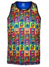 Inknburn Men's Run Or Die Toon Singlet In Multi In Multi