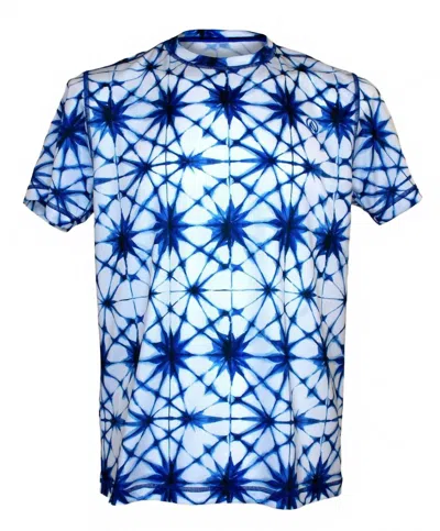 Inknburn Men's Shibori Star Tech Shirt In Blue
