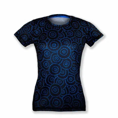 Inknburn Women's Concentric Circles Tech Shirt In Navy In Blue