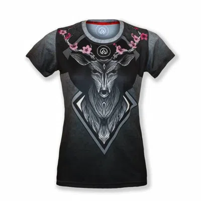 Inknburn Women's Deer Tech Shirt In Charcoal In Multi