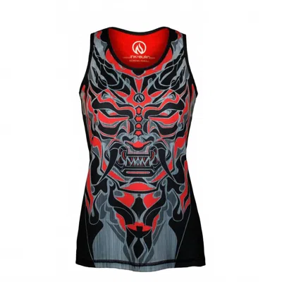 Inknburn Women's Oni Singlet In Red In Gray