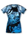 Inknburn Women's Our Lady Of The Mask Tech Shirt In Blue In Blue