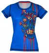 Inknburn Women's Run Or Die Tech Shirt In Blue In Blue