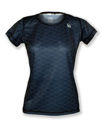 Inknburn Women's Tranquility Tech Shirt In Black In Blue