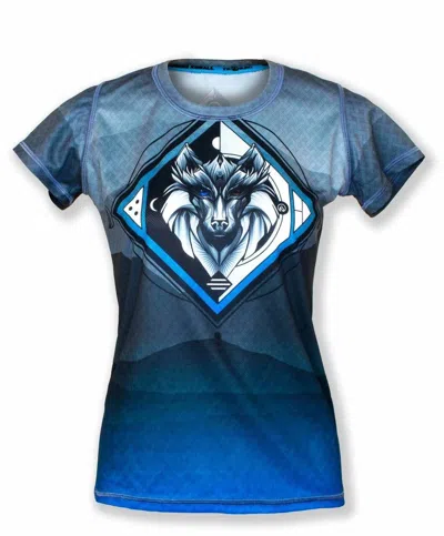 Inknburn Women's Wolf Tech Shirt In Blue In Multi
