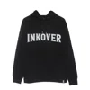 Inkover H1 Black Men's Lightweight Hooded Sweatshirt In Black
