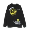 Inkover Smilink H1 Black Men's Lightweight Hooded Sweatshirt In Black