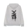 Inkover Spray H2 Ivory Melange Men's Lightweight Hooded Sweatshirt In Ivory Melange