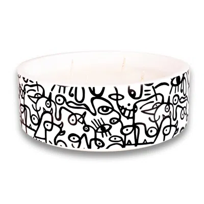 Inkrypt London White / Black Alibi Soy Candle - Fico Fragrance Fig Woody