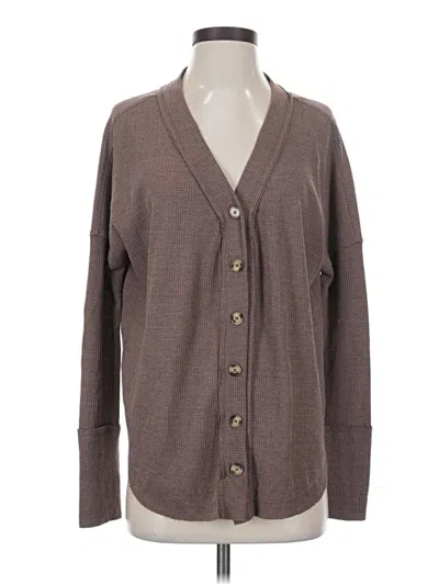Pre-owned In-loom Cardigan Sweater In Brown
