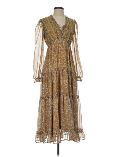 Pre-owned In-loom Casual Dress In Brown