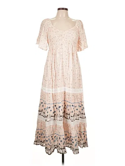 Pre-owned In-loom Casual Dress In Tan
