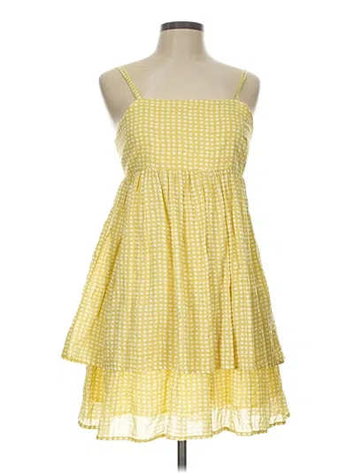 Pre-owned In-loom Casual Dress In Yellow