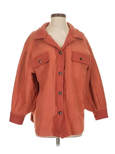 Pre-owned In-loom Coat In Orange