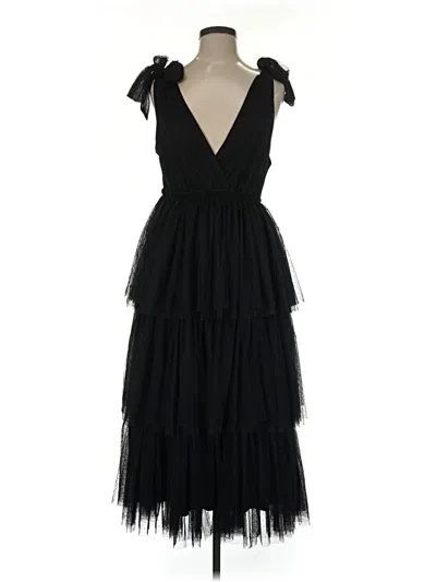Pre-owned In-loom Cocktail Dress In Black