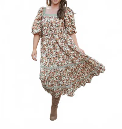 In-loom Julianne Dress In Rose In Multi