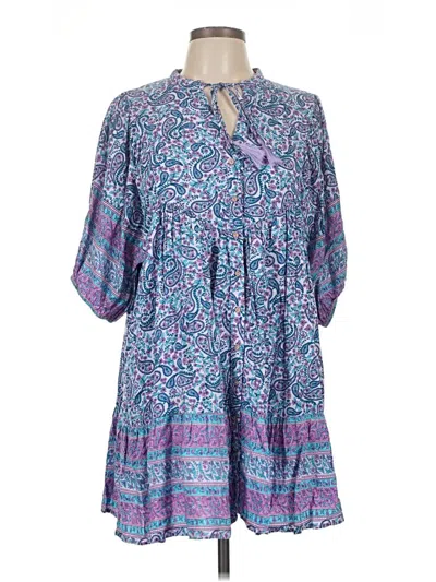 Pre-owned In-loom Kimono In Blue