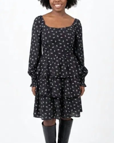 In-loom Midnight Glow Dress In Black