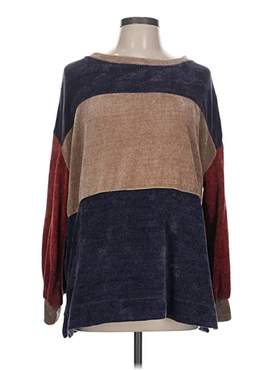 Pre-owned In-loom Pullover Sweater In Brown