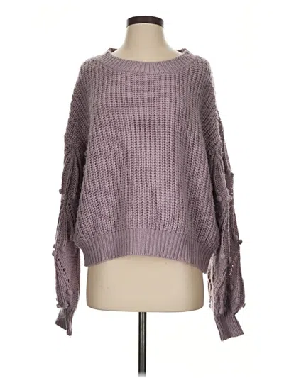 Pre-owned In-loom Pullover Sweater In Purple