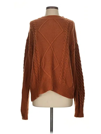 Pre-owned In-loom Turtleneck Sweater In Brown