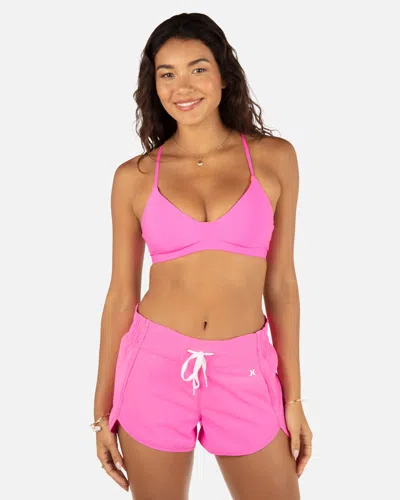 Inmocean Women's Aquas Solid Boardshort 2.5" In Disco Pink
