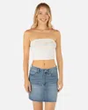 Inmocean Women's Coastal Highway Tube Top T-shirt In White