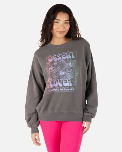 Inmocean Women's Desert Lover Boyfriend Crewneck In Black