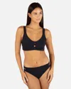 Inmocean Women's Max Solid Tab Scoop Top In Black