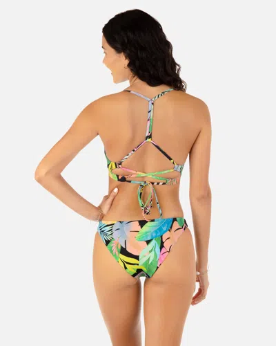 Inmocean Women's Paradise Reversible Moderate Bottom In Black,spearmint