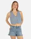 Inmocean Women's Railroad Vest T-shirt In Blue