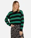 Inmocean Women's Rugby Stripe Sweater In Green